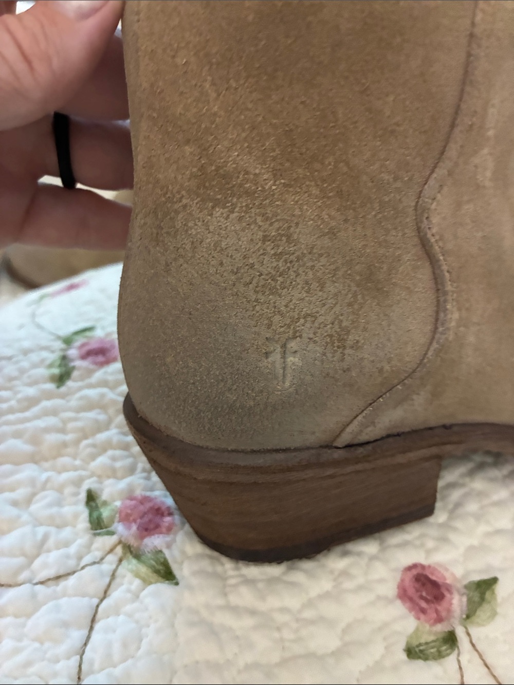 Frye Taupe Suede Ankle Boot - Picture 5 of 5